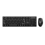 Ewent EW3281 clavier Souris incluse Universel RF sans fil QWERTY Espagnole Noir