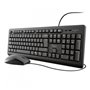 Trust Primo clavier Souris incluse USB QWERTY Espagnole Noir