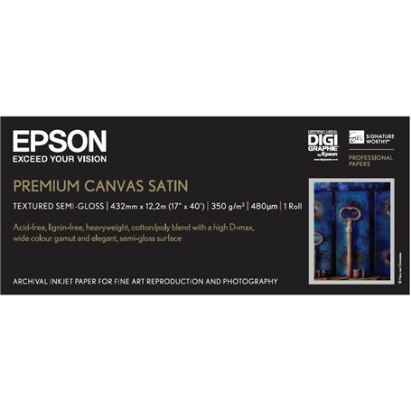 Epson Toile Premium Canvas Satin 350g 17" (0