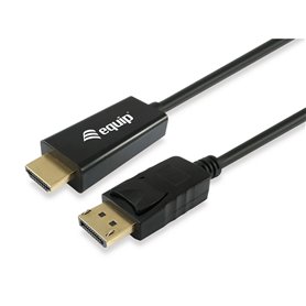 Equip 119391 câble vidéo et adaptateur 3 m DisplayPort HDMI Noir