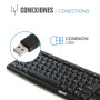 iggual CK-BASIC-105T clavier USB QWERTY Espagnole Noir