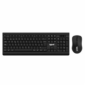 iggual IGG317600 clavier Souris incluse RF sans fil Noir