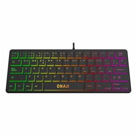 iggual IGG317570 clavier USB QWERTY Espagnole Noir