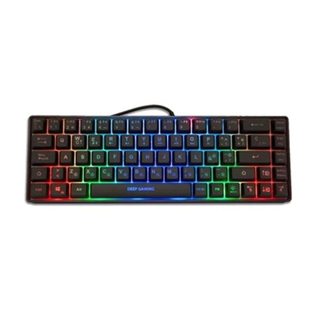 Deep Gaming mini TM065 clavier USB QWERTY Espagnole Noir