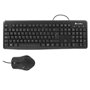 CoolBox COO-KTR-01U clavier Souris incluse USB QWERTY Noir