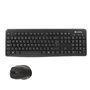 CoolBox COO-KTR-02W clavier Souris incluse RF sans fil QWERTY Espagnole Noir