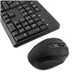 CoolBox COO-KTR-02W clavier Souris incluse RF sans fil QWERTY Espagnole Noir