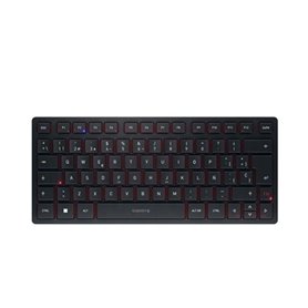 CHERRY KW 9200 MINI clavier USB + RF Wireless + Bluetooth AZERTY Belge Noir