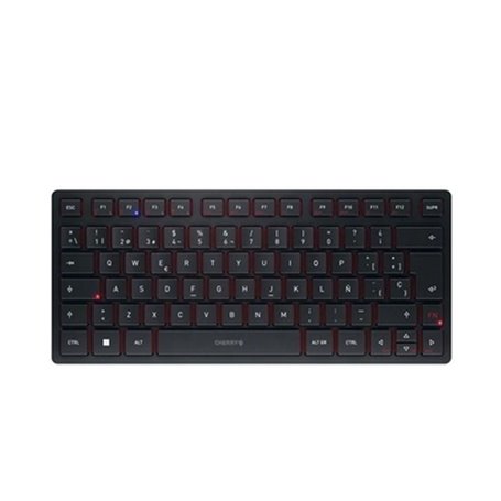 CHERRY KW 9200 MINI clavier USB + RF Wireless + Bluetooth AZERTY Belge Noir