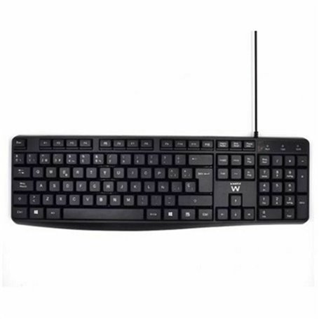 Ewent EW3001 clavier USB QWERTY Espagnole Noir