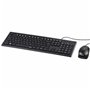 Hama Cortino clavier Souris incluse USB Noir