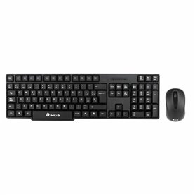 NGS EUPHORIA KIT clavier Souris incluse RF sans fil QWERTY Anglais Noir