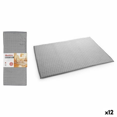 Égouttoir Pliable de Cuisine Quttin Gris 17 x 59 x 3 cm (12 Unités)