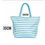 Sac de plage Bismark Bleu Rose Oxford 50 x 16 x 35 cm