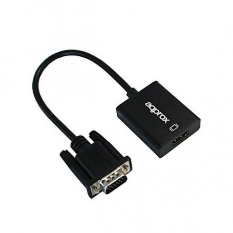 Adaptateur VGA vers HDMI avec Audio approx! APPC25 3,5 mm Micro USB 41,99 €