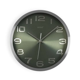 Horloge Murale Versa Argenté Aluminium (4 x 30 x 30 cm)