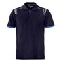 Polo à manches courtes homme Sparco TECH STRETCH Bleu foncé Blue marine