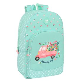 Cartable Glow Lab Pepa Vert (30 x 46 x 14 cm)
