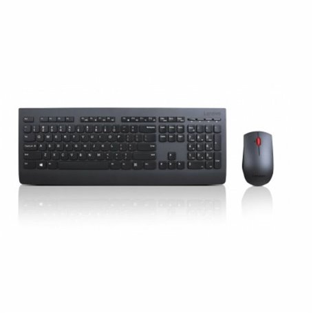 Lenovo 4X30H56823 clavier Souris incluse RF sans fil Espagnole Noir