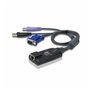 ATEN Adaptateur KVM de support virtuel VGA USB avec prise en charge des smart card