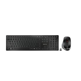 CHERRY DW 9500 SLIM clavier Souris incluse RF sans fil + Bluetooth QWERTY Espagnole Noir