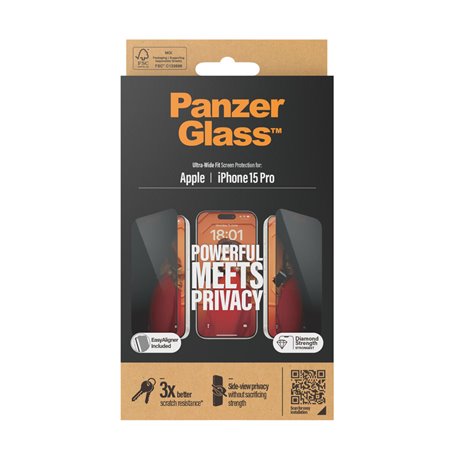 PanzerGlass Ultra Wide Fit Privacy Protection d'écran transparent Apple 1 pièce(s)