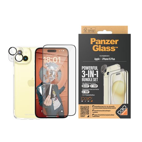 PanzerGlass B1174+2811 écran et protection arrière de téléphones portables Protection d'écran transparent Apple 1 pièce(s)