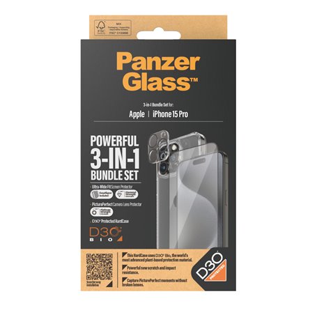 PanzerGlass B1173+2810 écran et protection arrière de téléphones portables Protection d'écran transparent Apple 1 pièce(s)