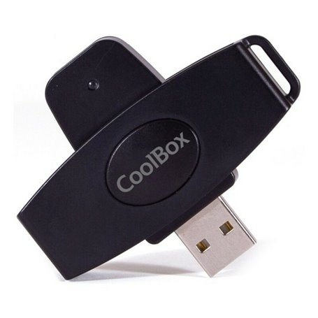 CoolBox CSI-680 lecteur de cartes à puce Intérieur & extérieur USB USB 2.0 Noir