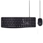 Ewent EW3007 clavier Souris incluse Bureau USB QWERTY Portuguais Noir