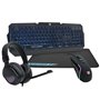 Deep Gaming Pack gaming DeepX-Wing 2 clavier Souris incluse Jouer USB QWERTY Espagnole Noir