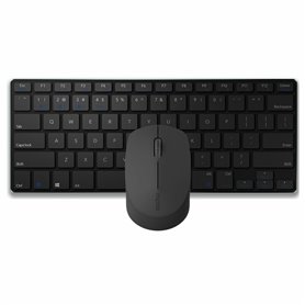 Rapoo 9000M clavier Souris incluse Bluetooth QWERTY Anglais Noir