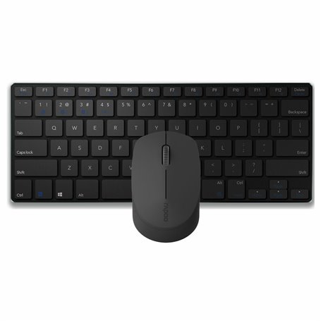 Rapoo 9000M clavier Souris incluse Bluetooth QWERTY Anglais Noir