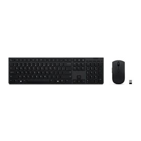 Lenovo 4X31K03961 clavier Souris incluse RF sans fil + Bluetooth Portuguais Gris