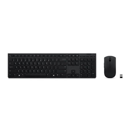 Lenovo 4X31K03961 clavier Souris incluse RF sans fil + Bluetooth Portuguais Gris