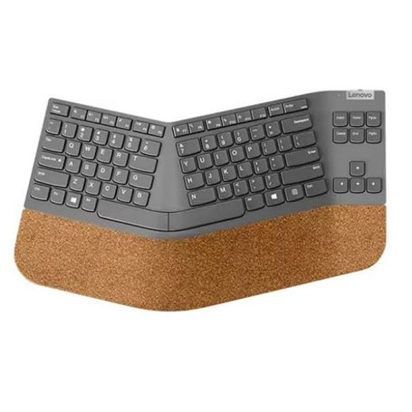 Lenovo Go Wireless Split clavier Bureau RF sans fil Espagnole Gris