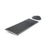 DELL KM7120W clavier Souris incluse RF sans fil + Bluetooth QWERTY Espagnole Gris, Titane