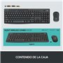 Logitech MK295 Silent Wireless Combo clavier Souris incluse USB QWERTY Espagnole Blanc