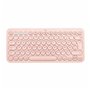 Logitech K380 for Mac Multi-Device Bluetooth Keyboard clavier QWERTY Espagnole Rose