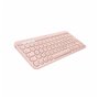 Logitech K380 for Mac Multi-Device Bluetooth Keyboard clavier QWERTY Espagnole Rose