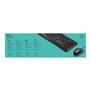 Logitech Desktop MK120 clavier Souris incluse USB QWERTY Portuguais Noir