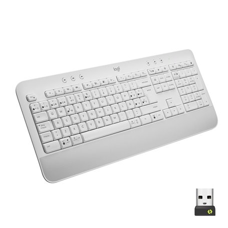 Logitech Signature K650 clavier Bluetooth QWERTY Espagnole Blanc