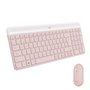 Logitech MK470 Slim Combo clavier Souris incluse RF sans fil QWERTY Espagnole Rose