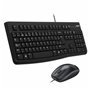 Logitech Desktop MK120 clavier Souris incluse USB QWERTY Italien Noir