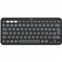 Logitech Pebble Keys 2 K380s clavier RF sans fil + Bluetooth QWERTY Espagnole Graphite