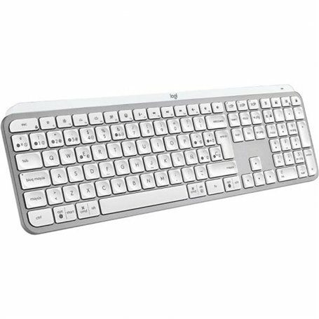 Logitech MX Keys S clavier RF sans fil + Bluetooth QWERTY Espagnole Aluminium