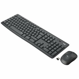 Logitech MK295 Silent Wireless Combo clavier Souris incluse Bureau USB QWERTY Italien Graphite