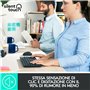 Logitech MK295 Silent Wireless Combo clavier Souris incluse Bureau USB QWERTY Italien Graphite
