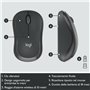 Logitech MK295 Silent Wireless Combo clavier Souris incluse Bureau USB QWERTY Italien Graphite