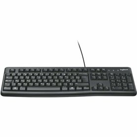 Logitech K120 Corded Keyboard clavier Universel USB QWERTY Italien Noir